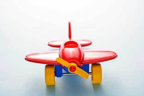 Red children's plane Stock Photos