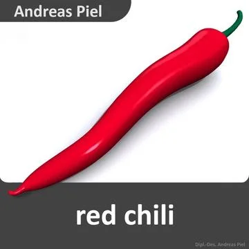 Red chili 3D Model