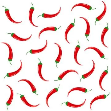 Red chili  background Stock Illustration
