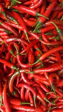Red chili background texture Foto stock