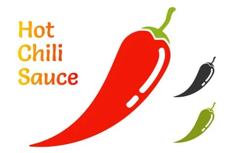 Red chili pepper. 库存插图