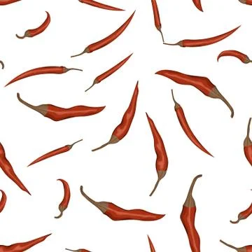 Red chili pepper. Stock Illustration
