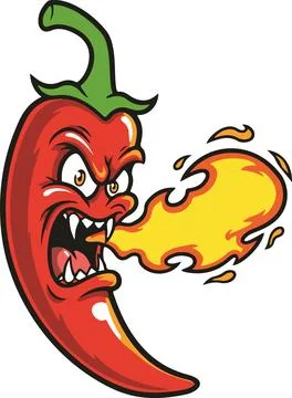 Red chili pepper, minimal simple vector illustration 库存插图