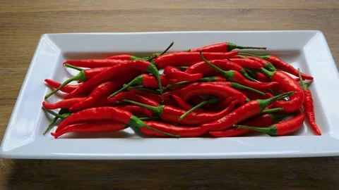 Red Chili Pepper Studio Shot Stock Footage 214507407