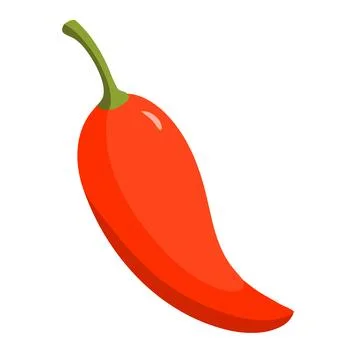 Red chili pepper vector illustration. Stock Illustration