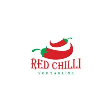 Red chili pepper vector template Stock Illustration