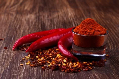 Red chili peppers Stock Photos