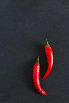 Red chili peppers Stock Photos