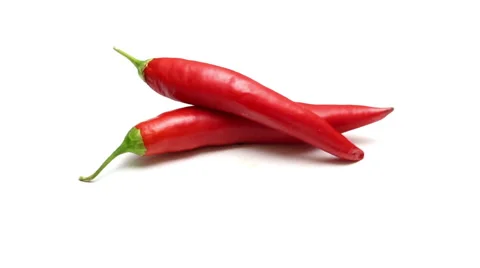 Red chili peppers rotating loop Stock Footage 54122025
