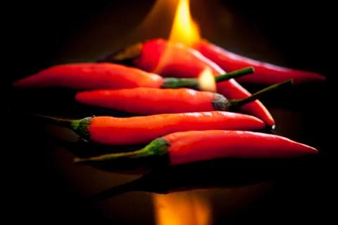 Red chili Stockfoto's