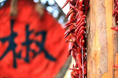 Red chilies Stock Photos