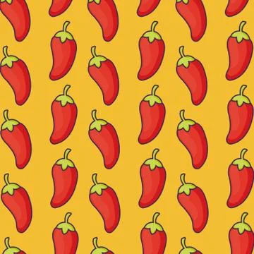 Red chilis background design イラスト素材