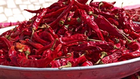 Red chill pepper Video stock 219331010