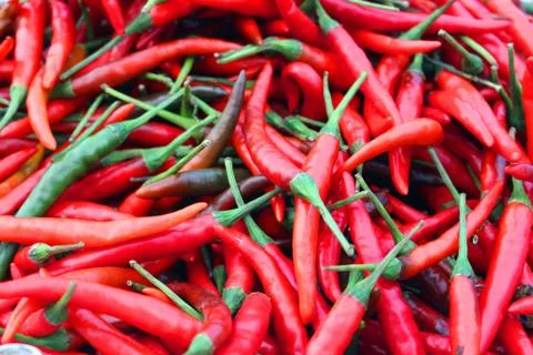 Red chilli background Foto stock