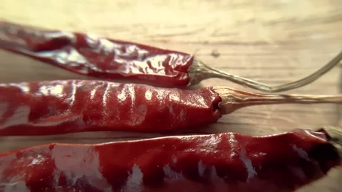 Red Chilli Close Macro Stock Footage 292964385