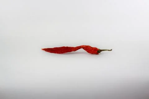 Red chilli isolated on white background Stock Photos