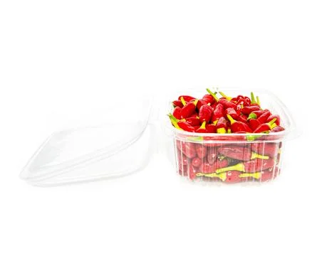 Red chilli over isolated background Stock Photos