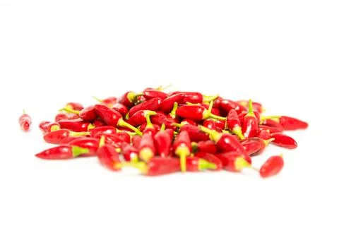 Red chilli over isolated background Stock Photos
