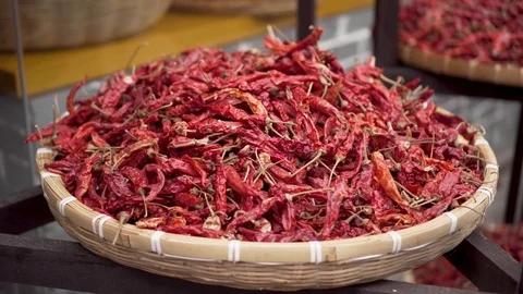 Red Chilli Pepper Close Up Stock-Footage 114083542