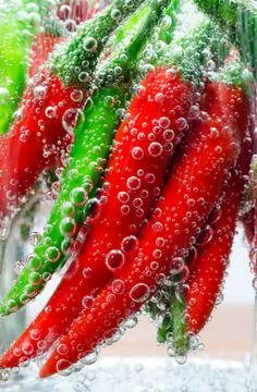 Red chilli pepper closeup Stock Photos