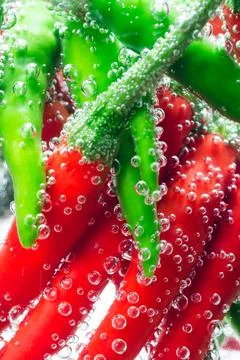 Red chilli pepper closeup Stock Photos