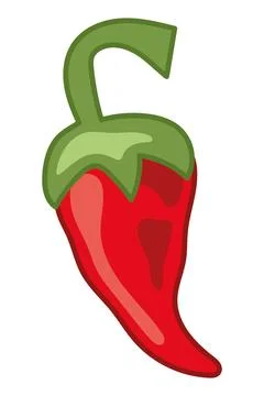 Red chilli pepper Stock Illustration