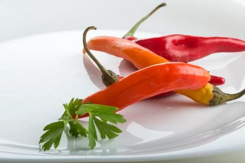 Red chilli pepper Stock Photos