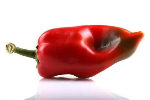 Red chilli peppers Foto stock