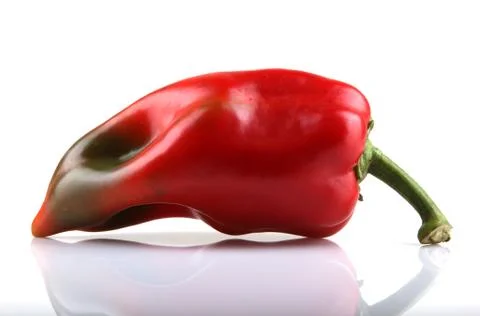 Red chilli peppers Foto stock