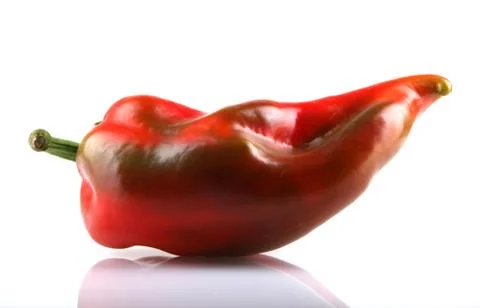 Red chilli peppers Foto stock