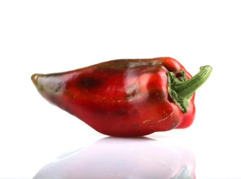 Red chilli peppers Foto stock