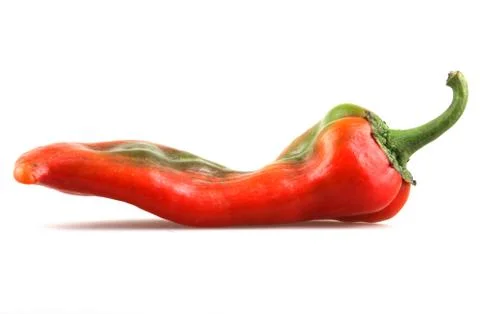 Red chilli peppers Foto stock