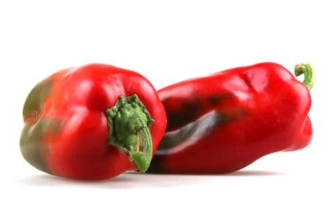 Red chilli peppers Foto stock