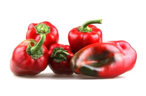 Red chilli peppers Stock Photos