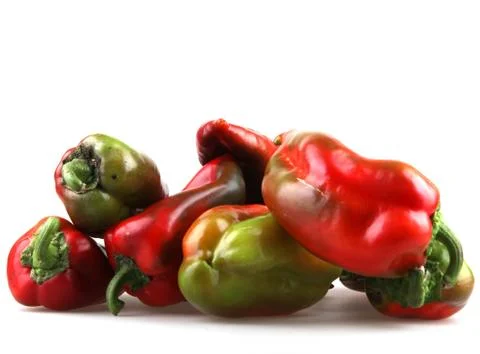 Red chilli peppers Foto stock