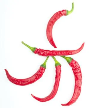 Red chilli peppers Stock Photos