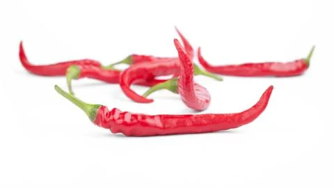 Red chilli peppers Fotos Stock
