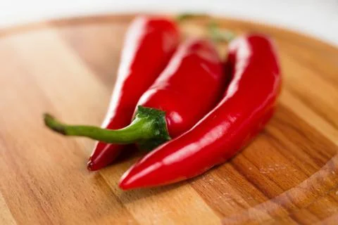 Red chilli peppers Stock Photos