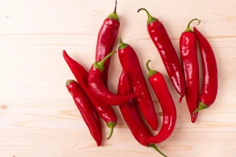 Red chilli peppers Stock Photos