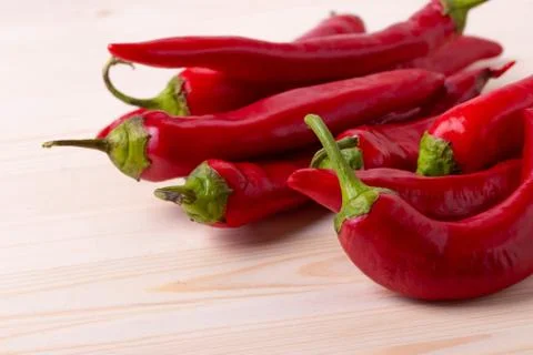 Red chilli peppers Stock Photos