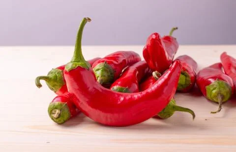 Red chilli peppers Stock Photos