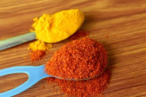 Red Chilli Powder Stock Photos