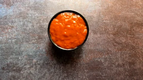 Red chilli sauce Video stock 154386490