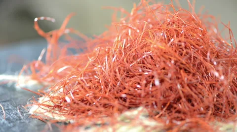 Red chilli strings (loopable) Stock Footage 37874176