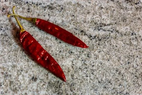 Red chilli on a white background Stock Photos