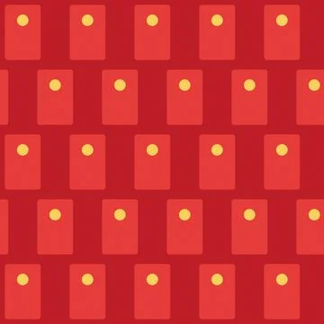 Red Chinese flag pattern with yellow stars on deep background Stockillustratie