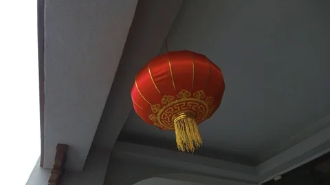 Red Chinese Lantern. Stock Footage 102910561