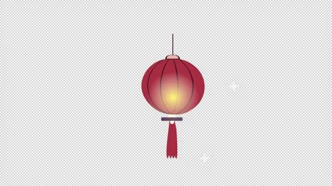 Red Chinese lantern Stock Footage 327376283