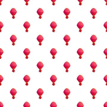 Red chinese lantern pattern for traditional background Stock Illustration