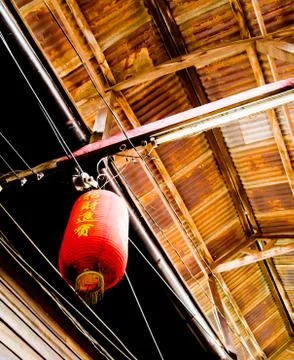 Red chinese lantern Stock Photos